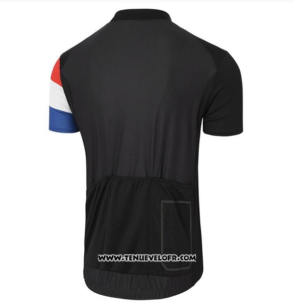 2017 Maillot Ciclismo Coq Sportif Tour DE France Noir Manches Courtes et Cuissard